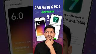 Realme UI 6 vs Realme UI 7 Comparison 🤯 #shorts #realmeui #techdot