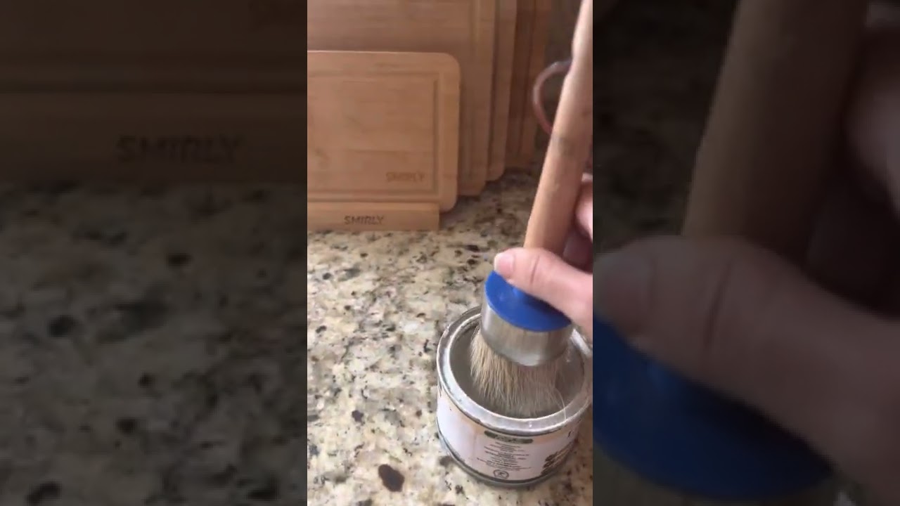 Liming wax finished orange oak kitchen without taking the doors off “DIY