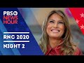 WATCH LIVE: 2020 Republican National Convention Night 2 | PBS NewsHour Coverage with Judy Woodruff