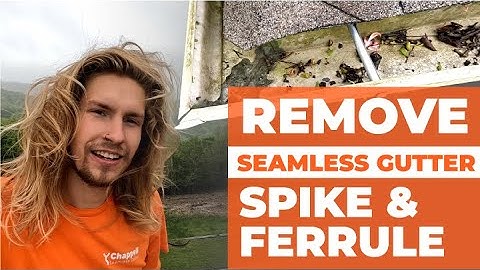 Taking Off Old Gutters With Spike & Ferrule