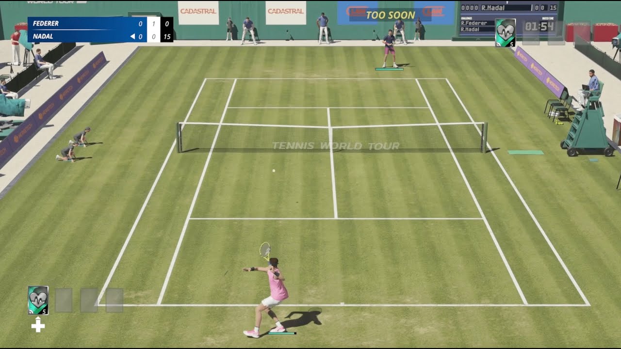 Rafael Nadal vs Roger Federer Tennis World Tour 2 YouTube