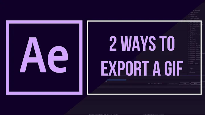 2 Ways to Export a GIF from After Effects