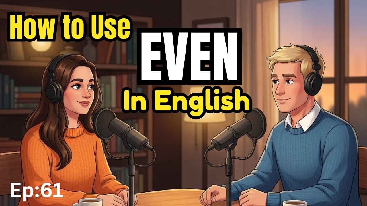 How to Use EVEN in Daily  English | Easy English Conversations Practice