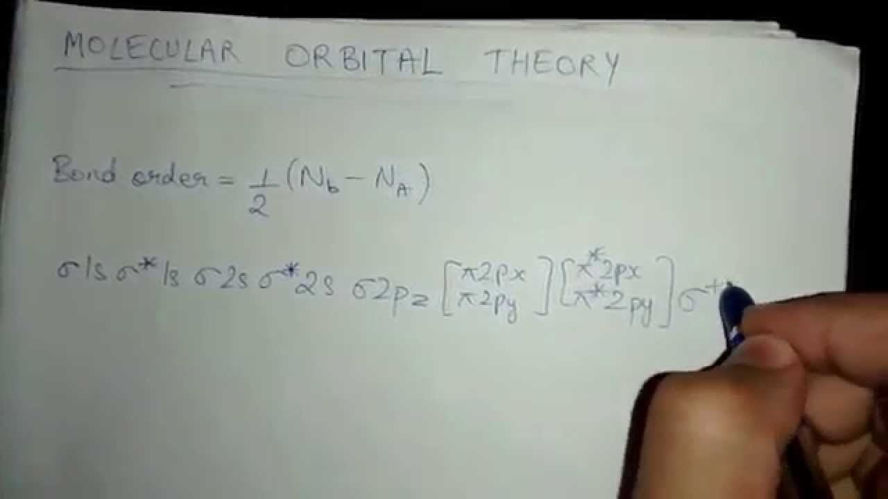 How do you calculate bond order?