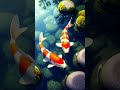 Koi fish with brilliant colors #shorts #koifish #colors #nature #koi #ai