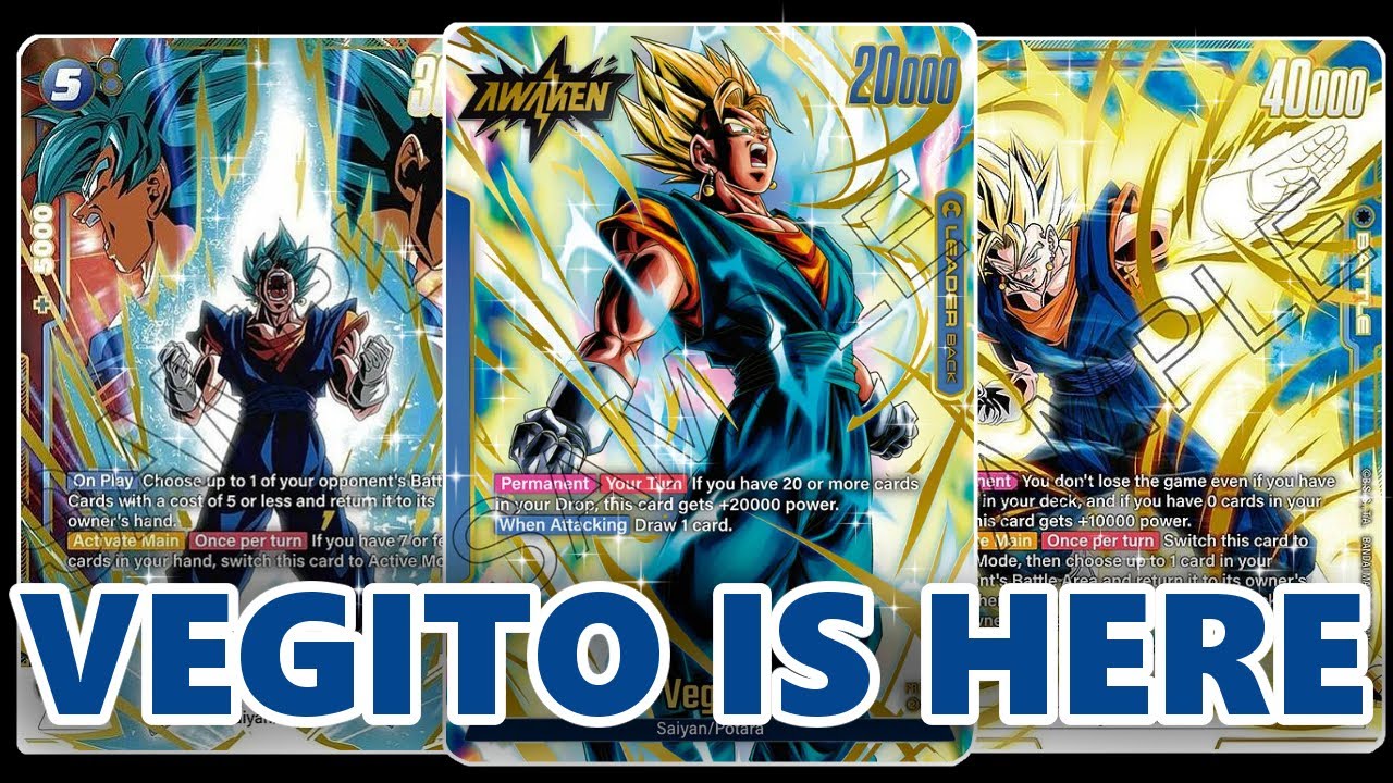 dragon ball super card game blue vegito Vegeta BM5-055 SR Super Dragonball Heroes Mint Card SDBH main image 0