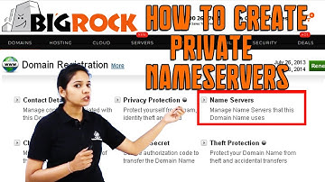 HOW DO I CREATE PRIVATE NAMESERVERS AT BIGROCK [STEP BY STEP]☑️