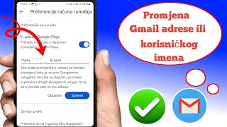 Kako Promijeniti Gmail Adresu - Promjena E-Pošte Kako Promijeniti E-Mail Adresu I Korisničko Ime