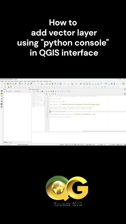 QGIS shots by Quest GIS #learninaminute: How to add vector layer using ...
