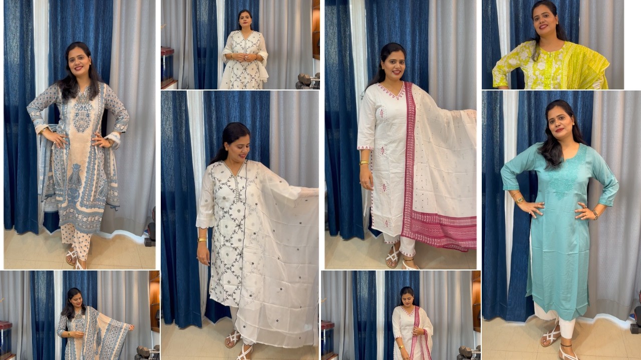 Summer Kurta Set With Duppata | Perfect For Office and Daily Wear | Amazon Kurta set Haul |