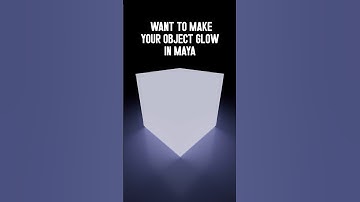 How to Make Objects Glow in Maya | Emission Effect Tutorial #mayamodeling #mayaforbeginners