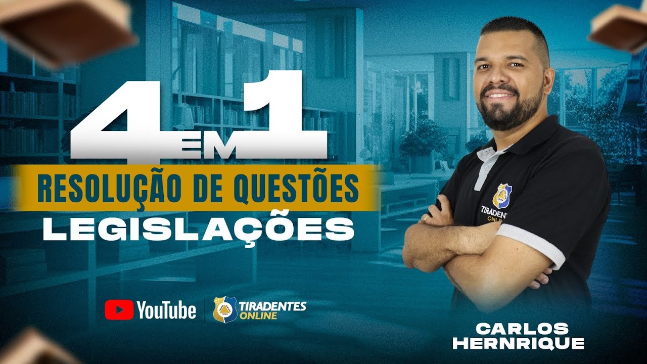 PROFESSOR 4 EM 1| ESTÚDIO ABERTO | PROF. CARLOS HENRIQUE| LEGISLAÇÃO ...