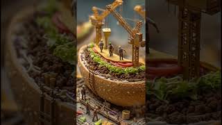 Tiny Workers Build a Giant Taco 🌮 | Hyper-Realistic Food Construction 😱