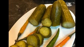 طريقه عمل المخلل فى المنزل ... المخلل جاهز للاكل فى اقل من 6 ساعات how to make pickle