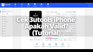 Cara Menggunakan 3utools Untuk Check iPhone Second Valid? Tutorial iPhone (How to Use 3utools)