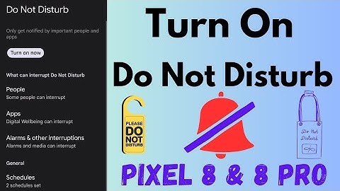 How to Turn On Do Not Disturb Mode in Google Pixel 8 and Pixel 8 Pro | Turn Off DND Mode