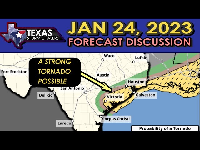 1/24/23 - UPDATE on Medium Tornado Risk in TX - Analysis