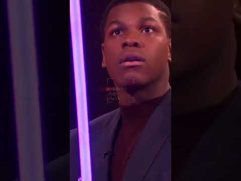 John Boyega shows Lightsaber starwars