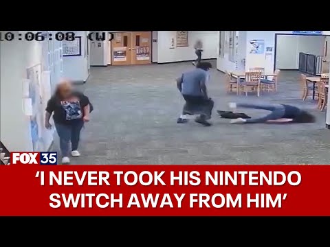 Florida teacher's aide allegedly attacked by student says 'I never took the Nintendo Switch from him