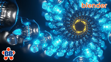 Blender - Skull Art Trippy Animation Loop in Blender 2.8