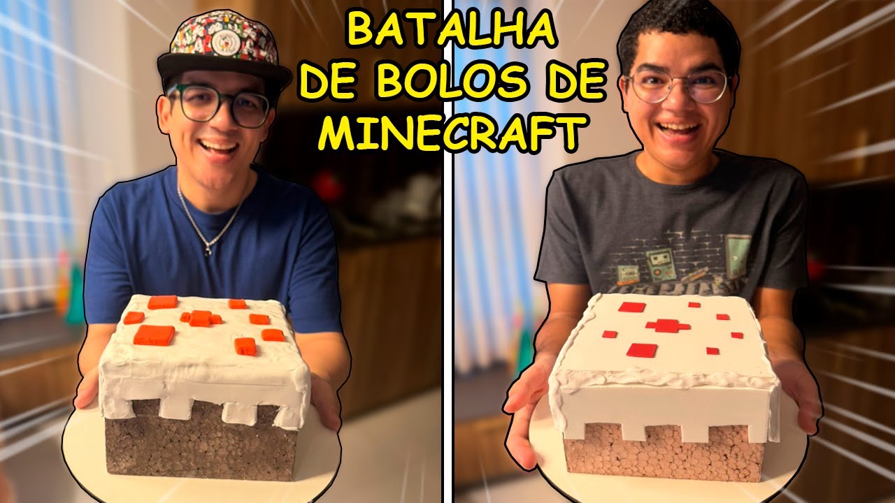 FIZEMOS O BOLO DO MINECRAFT NA VIDA REAL!!! (deu tudo errado?)