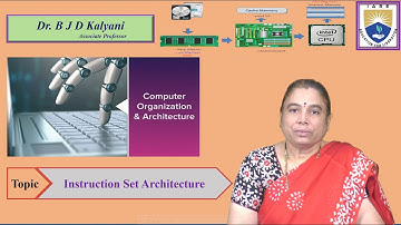 Instruction Set Architecture by Dr. B J D Kalyani