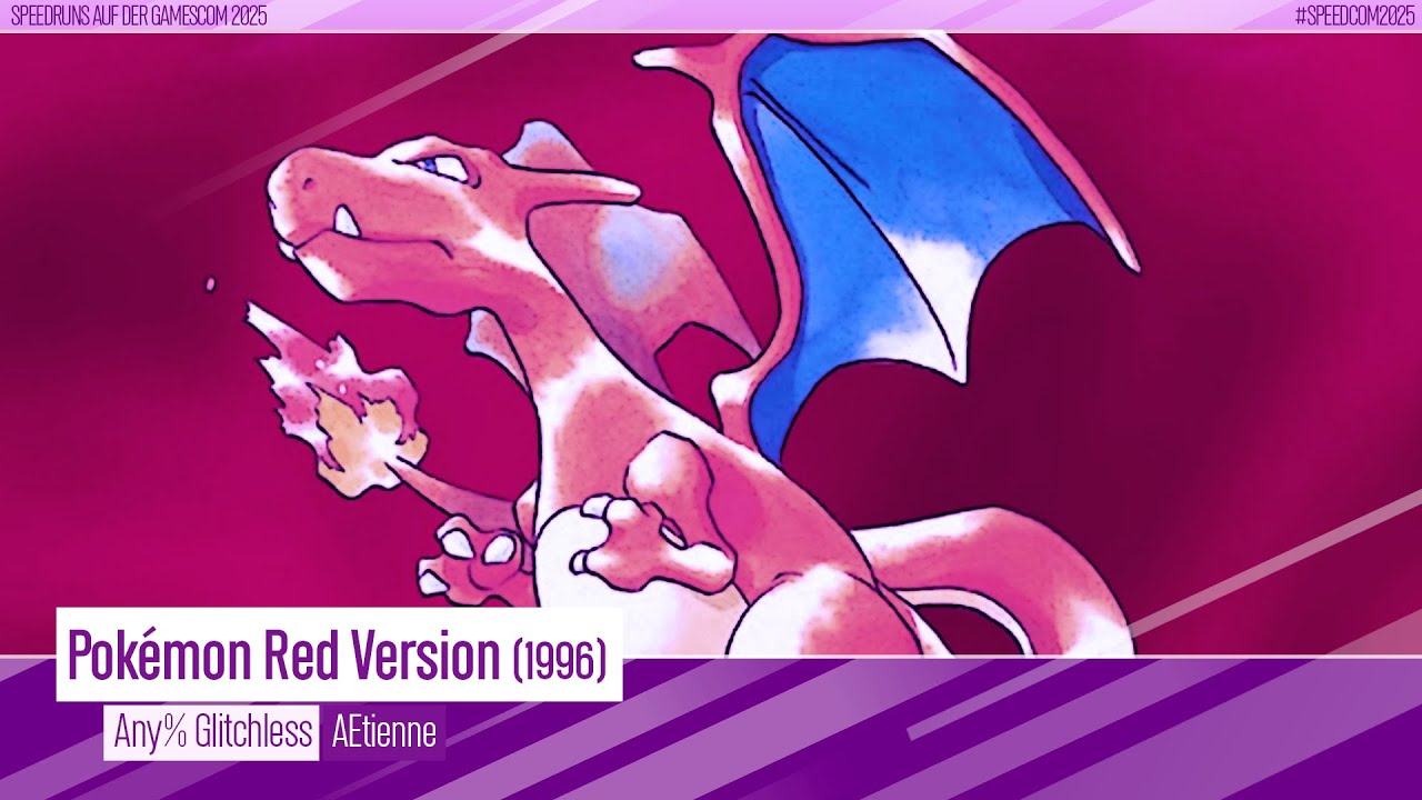 Speedruns auf der gamescom 2025 | Pokémon Red (Any%) von Ætienne