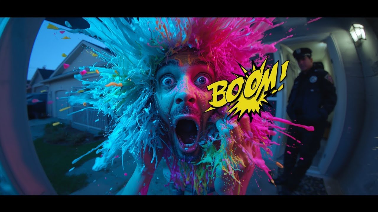 Caught on Doorbell Cam:Thieves DESTROYED by Dye Bomb Traps 💥📦