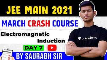 JEE Main (March) Crash Course | Day 07 | Electromagnetic Induction | Saurabh Maurya