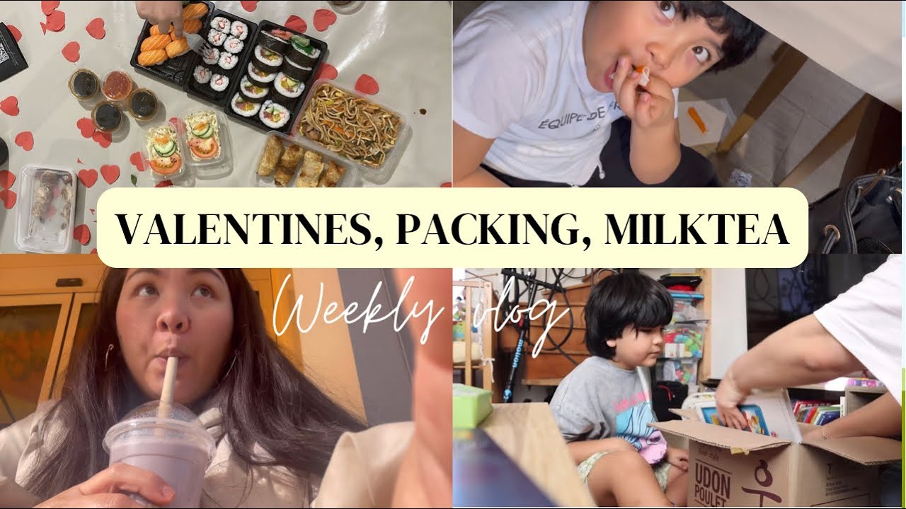 Weekly vlog: Tea time, Valentines Day, Packing + Xander’s food 