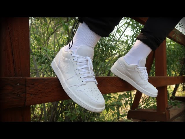 AIR 1 LOW WHITE" REVIEW & ON FEET! HOW TO STYLE! These Are Super Slept On!? - YouTube