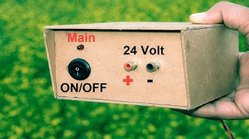 How to Make 24 Volt Power Supply | Convert 220V ac to 24V DC Power Supply Easy