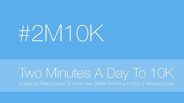 Twitter Marketing  2 Minutes A Day To 10k Twitter Followers