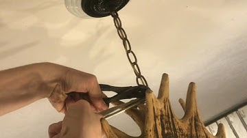 how to “raise or lower” a light fixture (chain link adjustment)chandelier￼