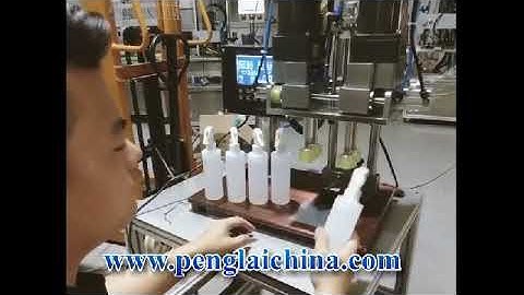 semi-automatic capping machine for trigger spray bottles