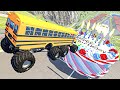 Wow jumps and crashes on super ramp  beamng drive cars crashes fails rollovers