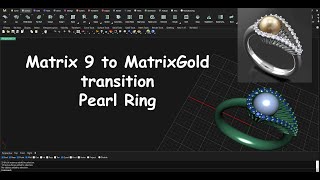 MatrixGold Pearl Ring
