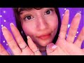 Asmr personal attention  face touching softgentle mouth sounds tongue clicking