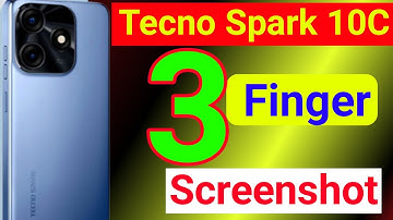 How To Take Screenshot With three Finger in Tecno Spark 10c/Screenshot kaisey ley