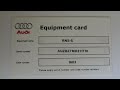 Déverrouillage par code radio AUDI