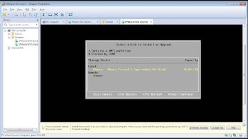VMware ESXi server and vCenter installation on the VMware workstation - demo - no voice