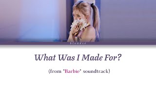 Rosé (BLACKPINK) - What Was I Made For? (From Barbie soundtrack) [AI Cover | Color coded lyrics] Resimi