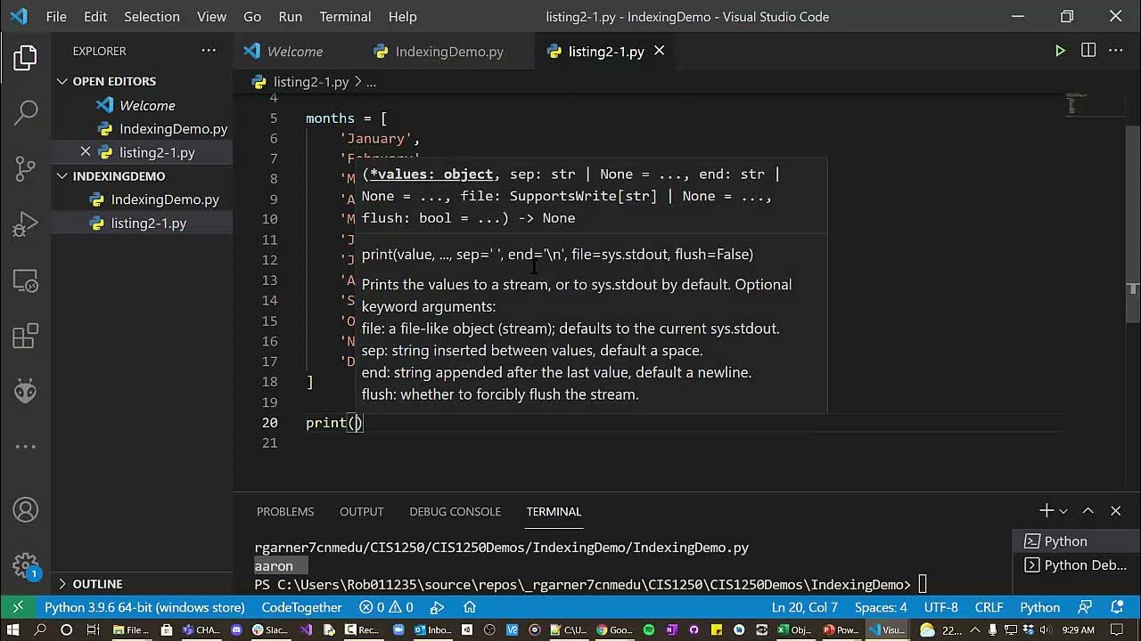 Creating Sequences And Indexing - YouTube