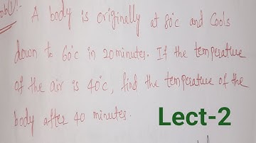 DIFFERENTIAL EQUATIONS(NEWTONS LAW OF COOLING) || RAJESHLEKKALU