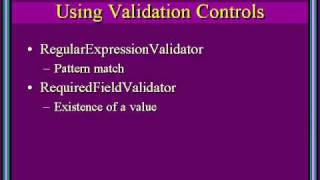 42 Using Validation Controls