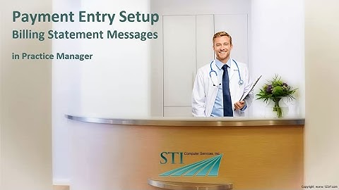 Payment Entry Setup: Billing Statement Messages