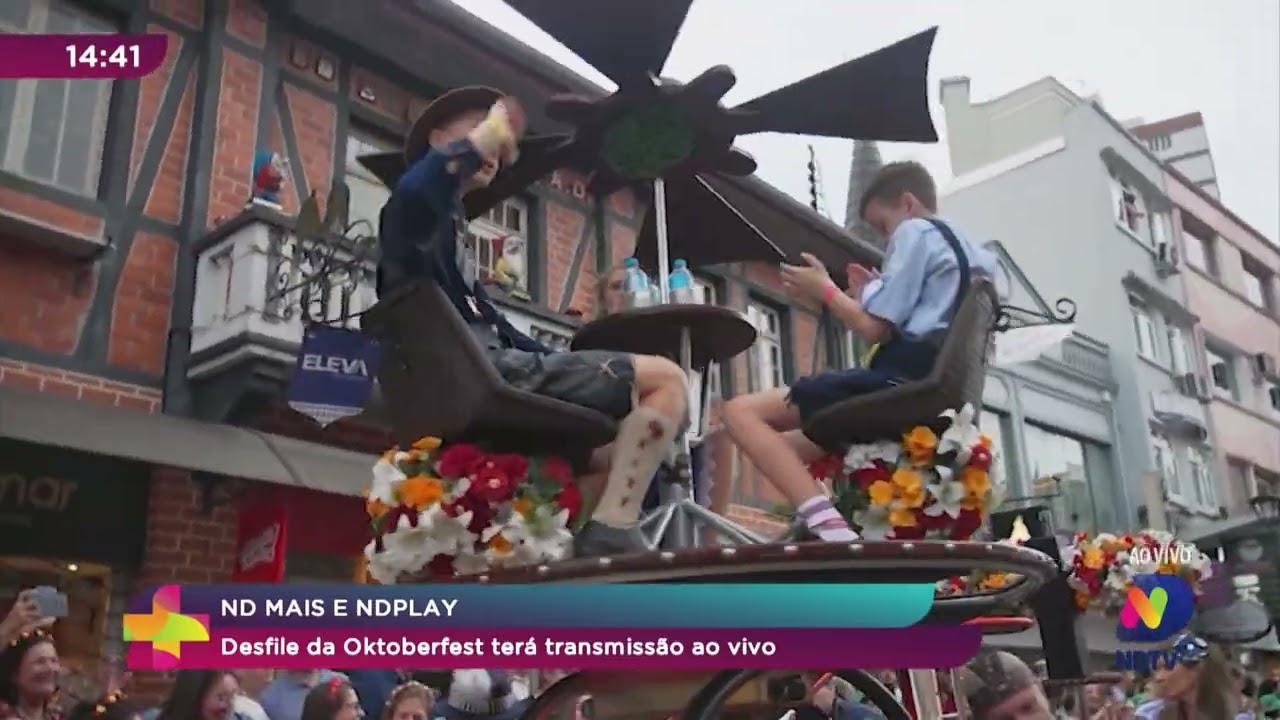 Desfile da Oktoberfest terá transmissão ao vivo
