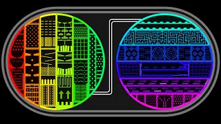 The 2 Rainbow Circles! - Marble Race In Algodoo