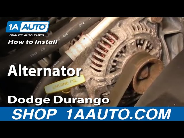 How To Replace 90 Amp Alternator 98 Dodge Durango 1a Auto