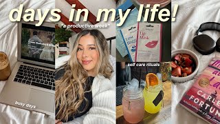 VLOG💭: a busy week in my life, life changes, self care rituals, & enjoying the small moments!